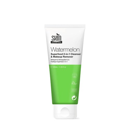Skin Superfood 2-in-1 Watermelon Cleanser & Makeup Remover. Natural & Vegan 3.38 Fl Oz