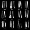 288PCS Dual Forms for Polygel Full Cover False Nail Tips with 12 Sizes Scale for Manicure Nail Art Design Salon