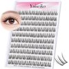 Natural Lash Clusters Wispy DIY Cluster Eyelash Extensions C Curl Individual Lashes 10-12mm Short Eyelash Clusters Manga Cluster Lashes 120pcs Lashes Clusters