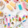 Xenorik Popsicle Birthday Plates And Napkins Party Supplies - Ice Cream Popsicle Party Decorations Dinnerware, Plate, Cup, Napkin, Fork, Summer Popsicle Baby Shower Decorations Tableware | Serve 24