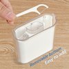 Automatic Floss Picks Holder, POP-UP Dental Floss Picks Storage Box, Touch One at a Time, More Hygienic, Container for Floss Sticks, for Dining Table, Bathroom and Office