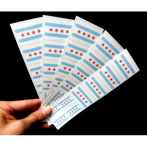 40 Tattoos: Chicago City Flag, Party Favors