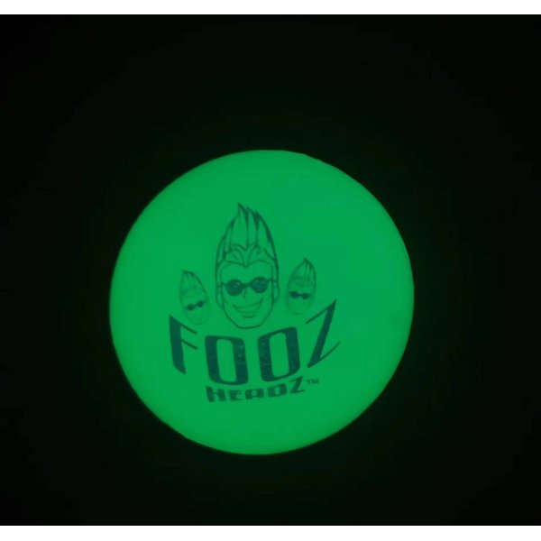 Fooz Headz Glow in The Dark Foosball Balls (3-Pack). Great Fun for Home, Schools, Rec Centers and More. Lightning-Fast Foosballs! (White Balls That Glow Green in The Dark)