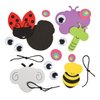 Fun Express Spring Big Eye Bug Ornament Craft Kit - Makes 12 - Craft Kits - VBS Vacation Bible School Supplies/Decor
