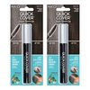 RED by Kiss Quick Cover Root Touch Up Rescue, Mascara Natural Water-Resistant Temporary Gray Concealer Cover Up Brush for Hair Mustache & Beard (Natural Dark Brown) (2Pcs)