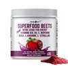 Peacock Max Beetroot Powder, 10.59 oz, 40 Servings - Superfood for Blood Pressure Support, Nitric Oxide Booster, Beet Root Extract, BCAA for Heart Health, Green Tea Extract, Berry Flavor