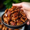 School Yard Snacks Keto Maple Candied Nuts Snack - Vegan Diabetic Healthy Pecan Nut Mix - 1 Net Carb Per Serving, Zero Sugar Added - Keto Snacks & Low Carb Food (6.5 oz - 2 Count)