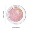 KYDA Baked Blush, High Glossy Face Blusher, Shimmer Pressed Powder Blush, Buildable Lightweight Formula, Radiance Pink Glow Blush Makeup, Multiuse Baked Powder for Face Eye Cheeks, #01