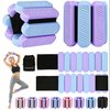 Ankle and Wrist Weights for Women, Adjustable Weights Set of 2 (1Lb Each), for Walking, Yoga, Dance, Gym (blue -purple)