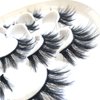 Sunniess 5D Volume False Eyelashes Faux Mink Soft Lashes Makeup Long Cross Handmade Reusable Fake Eyelashes