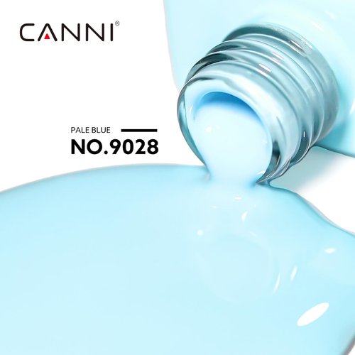 CANNI Pastel Blue Gel Nail Polish, 1Pcs Light Blue Gel Polish Baby Blue Color Nail Polish Gel High Gloss Soak Off U V Gel Nail French Nail Manicure Salon DIY