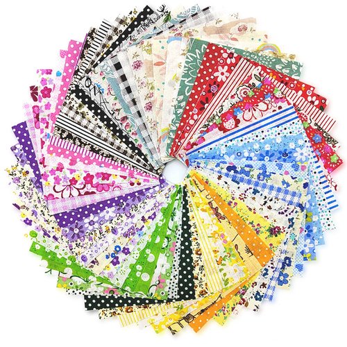 120 Pcs 4'' x 4'' Cotton Craft Fabric Bundle Squares,DIY Sewing Quarters Bundle,Precut Cotton Fabric Bundles for Precut Fabric,Quilting Fabric Bundles,DIY Sewing Quilting Scrapbooking