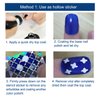 TailaiMei 144 Pieces 72 Designs Nail Vinyls Stencil Sticker Set for Nail Art Decal, 24 Sheets Reusable DIY Hollow Nail Art Supplies