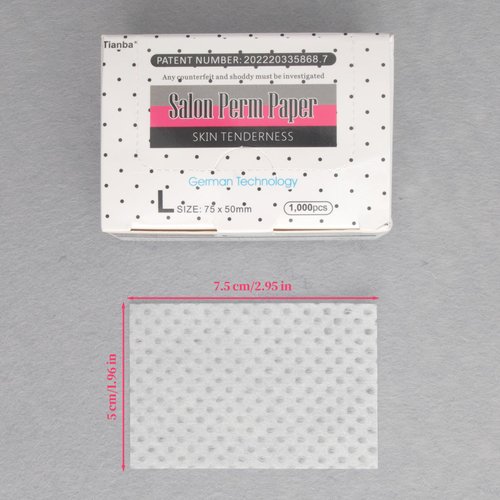 Hair Perm Paper, 1000pcs Ultra-thin Mesh Breathable Extraction Designs Perming Paper Suitable Hair Salon Shop Professional Stylist Home Salon Tool(1 Box)