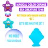 Color Changing No Hole Bath Toys for Kids Toddlers, Color Change Sea Creatures Ocean Animal Toys with Drying Bag(9 Pack), Baby Bath Toys Water Toys Floating Fish Toys