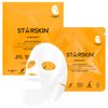STARSKIN Instant Brightening Bio-Celullose Face Mask - Award Winning Korean Sheet Mask, Energizing, Soothing, After Party, 30ml
