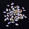 240pcs Popular 12 Styles FlatBack Crystals Mix Sizes Multi Shapes Glass Crystal AB Rhinestones For Nail Art Craft 3D Decorations Flat Back Stones Gems Set Box