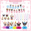 GOYOSWA Dog Birthday Party Supplies, Dog Party Decorations Dog Themed Birthday Party Supplies Includes 1 Birthday Banner, 6 Dog Honeycomb Centerpieces, 6 Hanging Swirls with 6 Dog Cutouts Decorations