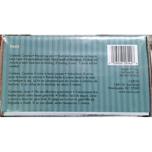 Caron Natura Latch-Hook Kit, Ladybug, 12" X 12"