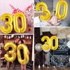 40 Inch Gold 30 Number Balloons, Jumbo Foil Helium Balloons for 30th Birthday Party Decorations Supplies / 30th Anniversary Event
