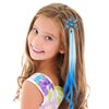 6 Pcs Hair Clips for Girls, Snowflake Curly Gradient Hair Extensions for Kids, Little Girl Hair Clips Accessories for Ponytails Princess Dress Up