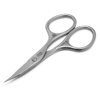 GERMANIKURE Nail and Cuticle Scissors - FINOX Stainless Steel Professional nail scissors for nail tips - nail scissors curved Manicure Tools in Leather Case - Ethically Made in Solingen Germany - 4702