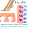 Toe Separators - Soft Two Tone Toe Spacers - Great Toe Cushions - Apply Nail Polish During Pedicure & Other Uses - Iridesi - 12 Pack