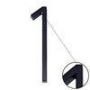 5 Inch Floating House Number 1, VONDERSO Black Metal Modern Outdoor Address Sign for Yard Street and Mailbox, Zinc Alloy Solid Address Numbers and Letters with Exquisite Drawing Process