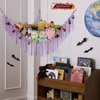 YELIENM Stuffed Animals Net or Hammock with Halloween String Lights, 59 inch Toy Hammock Halloween Gifts for Kids Hanging Stuffed Animal Storage Halloween Room Decor Halloween Lights Indoor