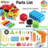 COUOMOXA Building Toys, 404 Pieces STEM Toys Kit Creative Construction Engineering Learning Set for 5, 6, 7, 8+ Year Old Boys&Girls Best Toy Gift for Kids |Take-A-Part Building Blocks