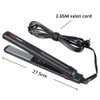 MHU Professional 1 Inch Keratin Ion Flat Iron Tourmaline Ceramic Hair Straightener Instant Heat Up Auto Shut-Off Adjustable Temperature with LED Display Black (285°F-450°F)