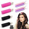 Volumizing Roller Clips, Amreich Hair Root Clips for Volume, Heatless Curlers for Bangs, 6 PCs Hair Roller Clips with 2 PCs Bump it Up Sponge Clips Quick Hair Styling Clips