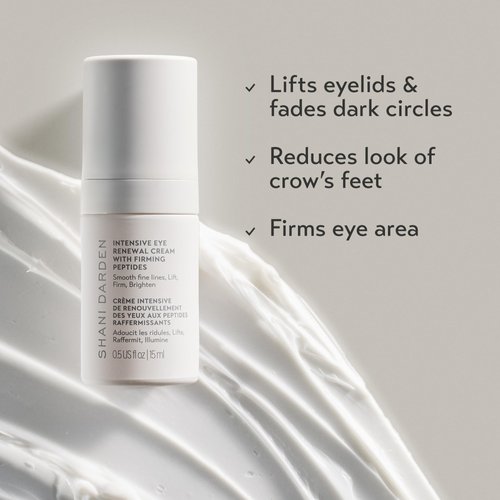 SHANI DARDEN SKINCARE Intensive Eye Renewal Cream, Anti-Aging Eye Cream for Fine Lines, Crow’s Feet and Dark Circles, Crease-Free and Makeup-Ready, 0.50 fl oz