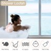 10 Pack Loofah Bath Sponge Luffa,50g Exfoliating Shower Pouf Balls for Women,Men,Scrubber Cleaning Loofah Bathing Accessories