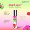 Blossom Scented Roll on Lip Gloss, Infused with Real Flowers, Made in USA, 0.20 fl. oz./5.9ml, Watermelon
