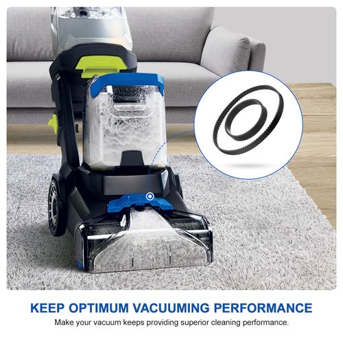 LANMU Replacement Belts Set for Bissell 3071 3067 3072 3109 TurboClean DualPro Pet/PowerForce PowerBrush Pet XL Carpet Cleaner, Replace Parts 1626502 & 1626486