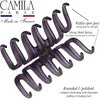 Camila Paris CP3563 French Small Hair Clips for Women Thick Hair for Long Curly Wavy Hair, Girls Hair Claw Clip, Durable Styling Big Claw Clip for Thick Hair, Strong Hold No Slip Grip, Made in France
