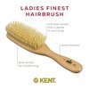 Kent LS9D Satinwood Hair Brush – Boar Bristle Brush for Thin Hair. Luxury Styling, Straightening, and Smoothing. Ideal for Women.