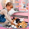 Houwsbaby 5 Pieces Cat Stuffed Animal with Kittens Plush Toy Set,Mommy Cat with 4 Plush Kittens,Cat with Babies Inside,Kitty Surprise,Parent-Child Stuffed Animals Presents for Kids Girls Boys,17''