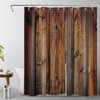 LB Farmhouse Style Rustic Barn Wood Shower Curtain Western Country Theme Primitive Rural Life Wood Texture Farm Shower Curtain 60x72 Inch Polyester Fabric with 10 Hooks