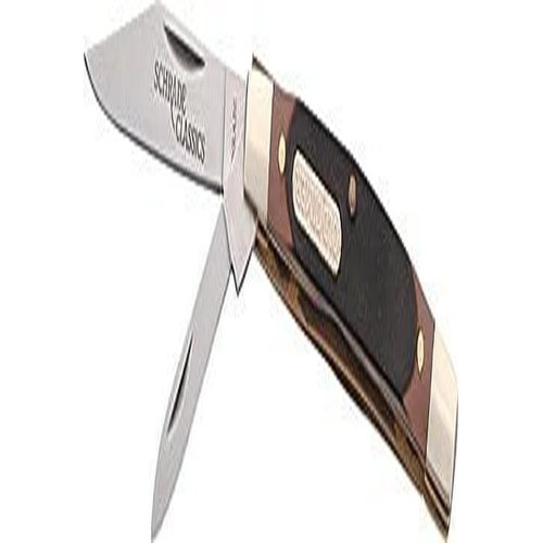 Old Timer 33OT Middleman Jack 5.7in S.S. Traditional Folding Knife with 2.4in Clip Point Blade and Sawcut Handle for Outdoor, Hunting, Camping and EDC