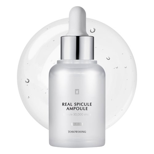 TOSOWOONG Real Spicule Ampoule with Spicule 30,000 Shot, Niacinamide, Amino Acid and Panthenol, Pore Minimizer, Exfoliating, Micro-sized, Needle-shaped Design, Korean Skincare, 30ml, 1.01 fl. oz.