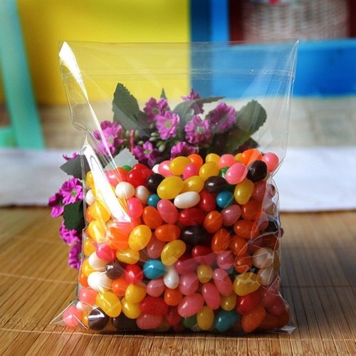 100 Pack Clear Resealable Cellophane Bags - Thick 2 MIL Glossy Self Seal Cello Bag for Gifts, Food, Soap, Candles and Bakery Goods (6" X 9" - 100 Pack)