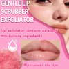 2PCS Lip Scrub Exfoliator,Gentle Lip Scrubber Exfoliator,Lip Exfoliator Scrub for Daily Lip Care,Lip Moisturizer for Nourishing Lip（Peach, Avocado）
