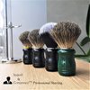 Je&Co Shaving Set,Pure badger Hair Shaving Brush with Steel Stand and Steel Bowl
