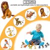 Minaso 12-Pc Mini Animal Action Figures, Collectible Toys for Kids, Perfect for Cake Toppers & Desktop Decorations