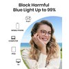 Cyxus Blue Light Glasses for Women, Blue Light Blocking Eyeglasses for Women, Round Computer Eyewear Anti Eye Strain Glasses