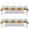 Omto 2pcs Pooh Bear Tablecloth Disposable Tablecover Birthday Party Supplies and Decorations for Kid Boy Baby Shower Rectangle Tables 70"X42",2 Pack