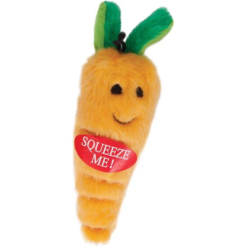 Booda Soft Bite Carrot Dog Toy Medium - 9" Long - Pack of 12