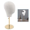 EcoTypee Mannequin Head Hat Display Stand, Adjustable Linen Wig Head Stand, Detachable Wig Stand Holder Hat Stand Display for Caps, Headdress, Glasses